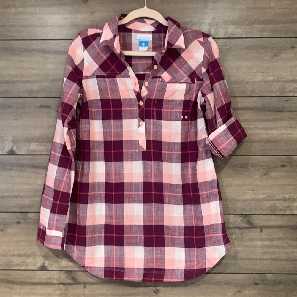 Long Columbia button up tunic